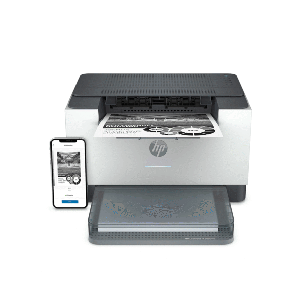 HP LaserJet M209dwe Wireless Laser Monochrome Printer with HP+ (6GW62E) - Image 3